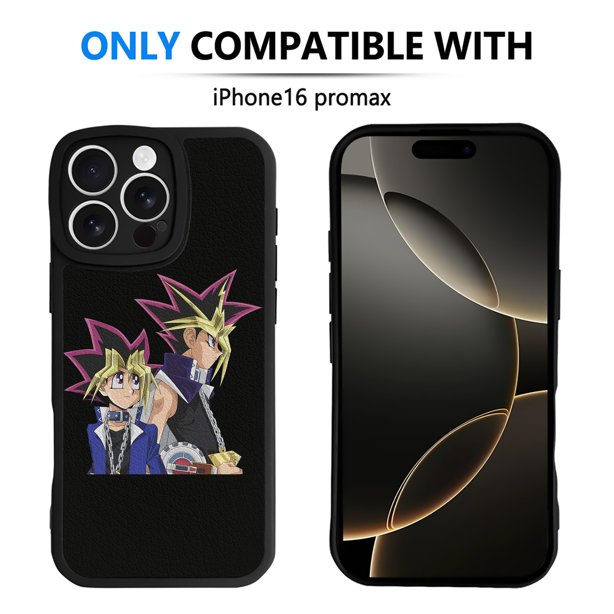 遊☆戯☆王 Yu-Gi-Oh! 【iPhone 16シリーズ対応】シリコンスマホケース（レザー調） 材質：シリコン